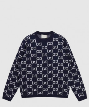 구찌 로고 니트 상의