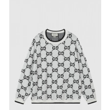 구찌 로고 니트 상의