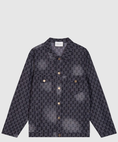 구찌 로고 프린트 셔츠 톱