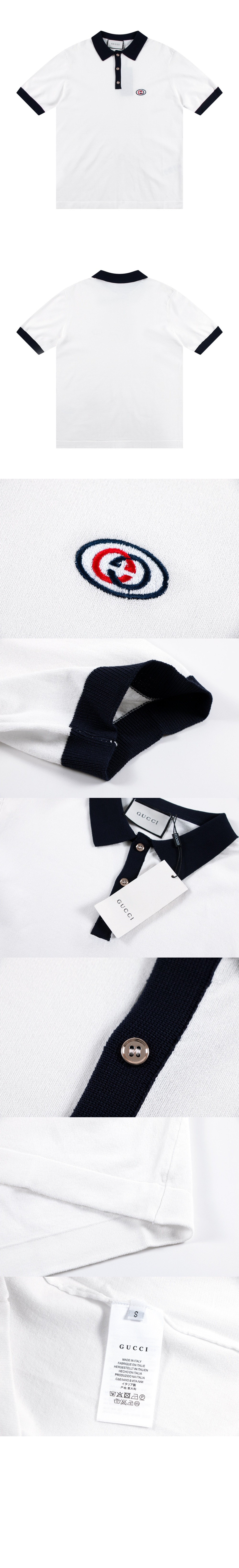 구찌 프린트 니트 톱