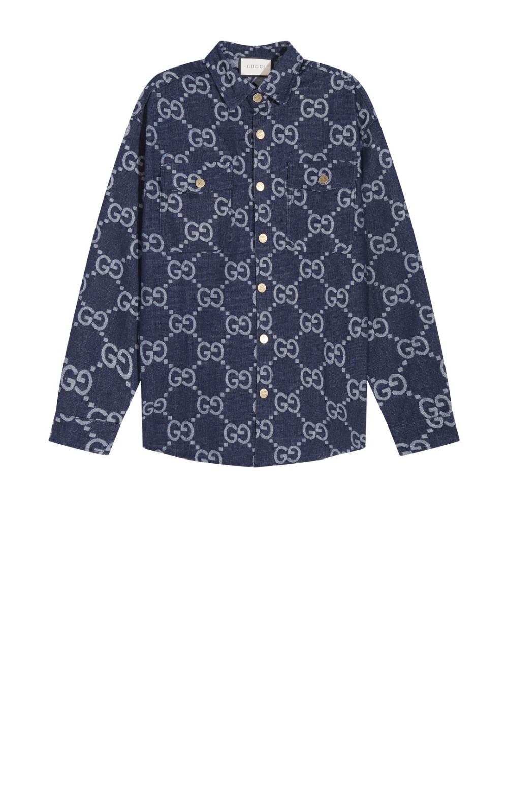 구찌 로고 프린트 셔츠 톱