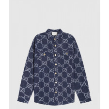 구찌 로고 프린트 셔츠 톱