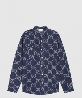 구찌 로고 프린트 셔츠 톱