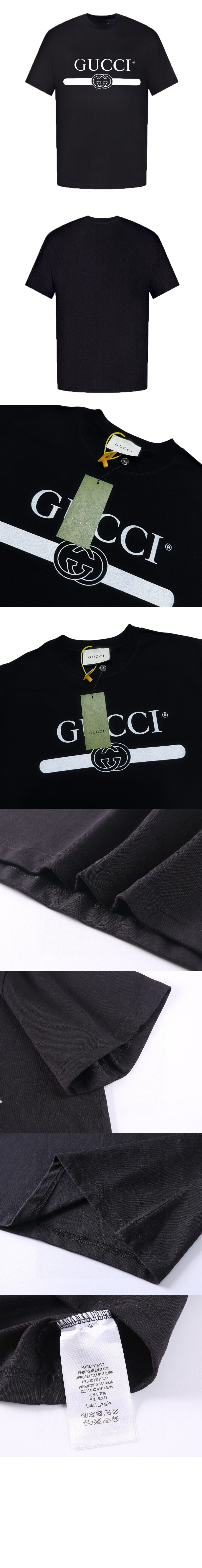 구찌 로고 프린트 반팔