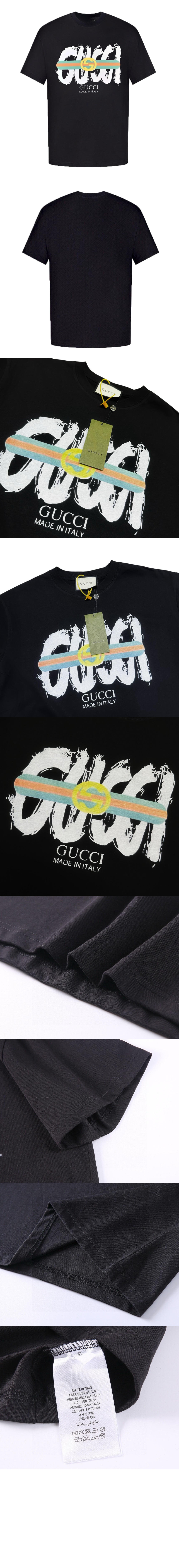 구찌 로고 프린트 반팔