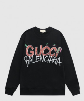 구찌 로고 프린트 면 톱