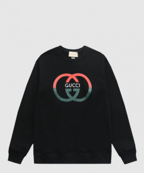 구찌 로고 프린트 면 톱