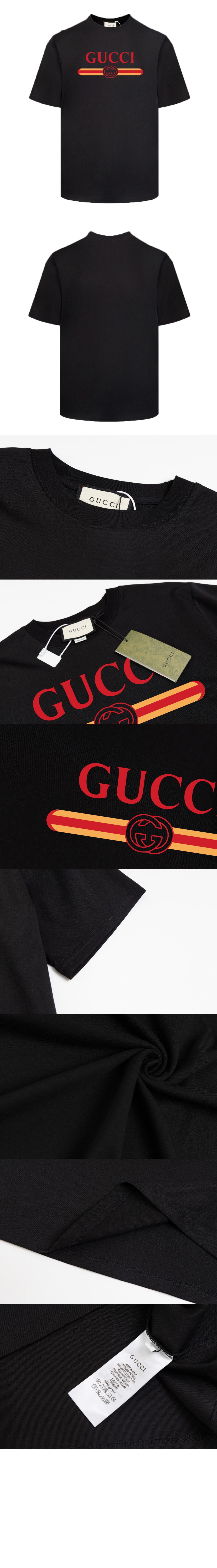 구찌 로고 프린트 반팔