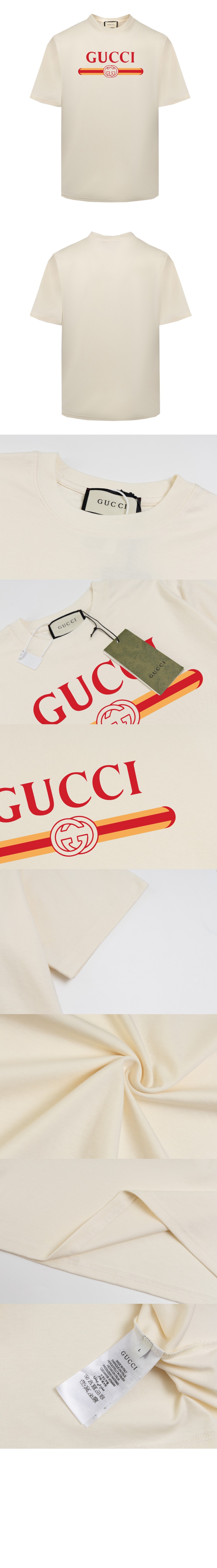 구찌 로고 프린트 반팔