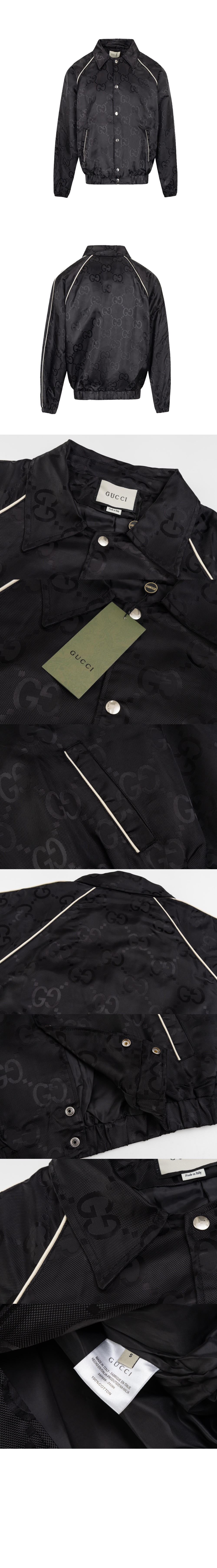 구찌 로고 프린트 재킷