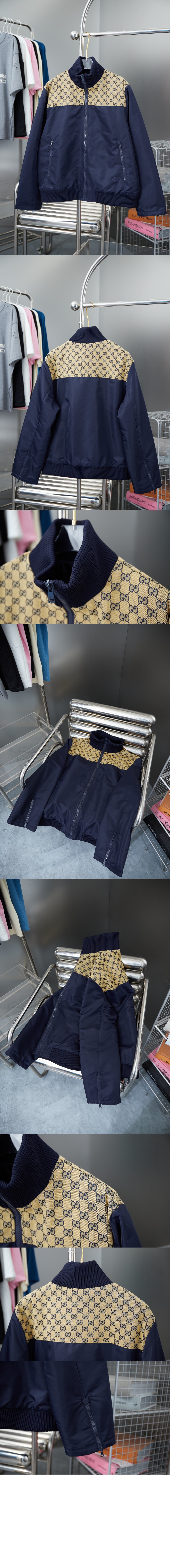 구찌 로고 프린트 재킷