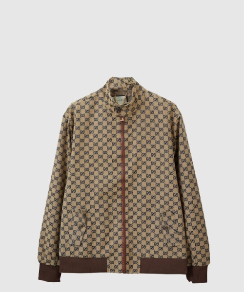 구찌 로고 프린트 재킷