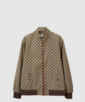 구찌 로고 프린트 재킷