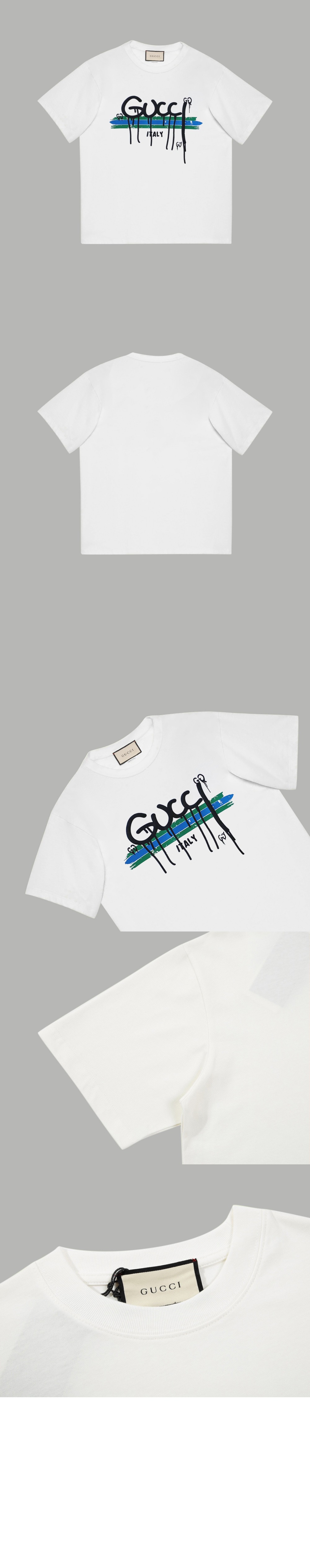 구찌 로고 프린트 반팔