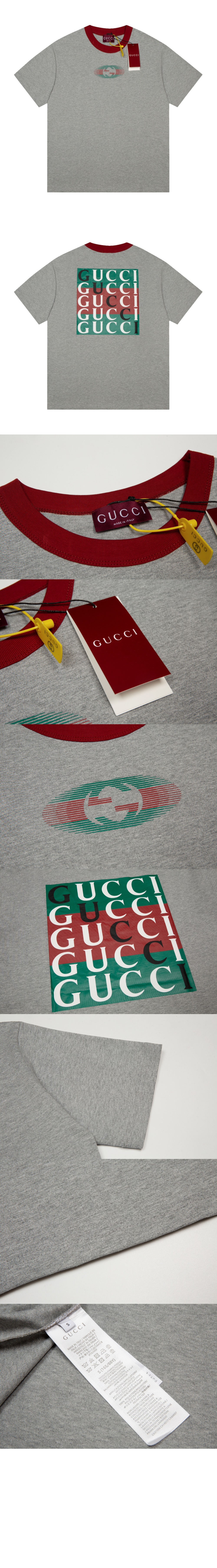 구찌 로고 프린트 반팔