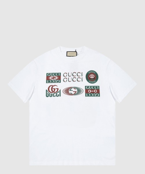 구찌 로고 프린트 반팔