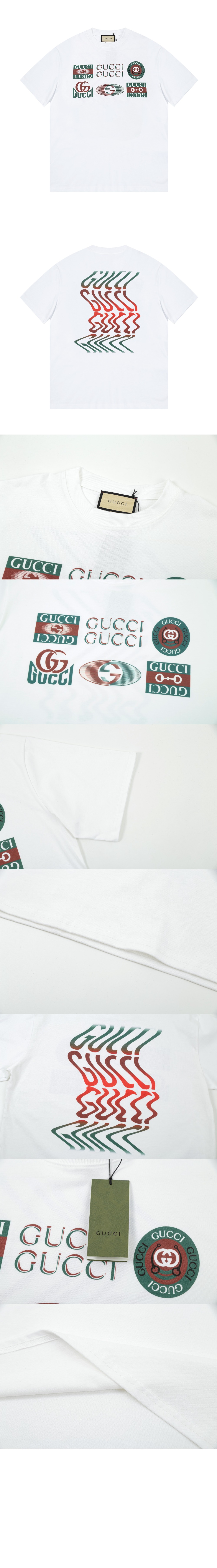 구찌 로고 프린트 반팔