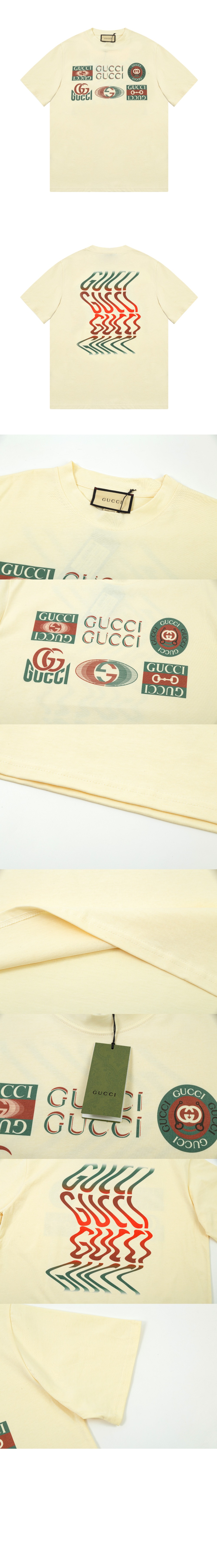 구찌 로고 프린트 반팔