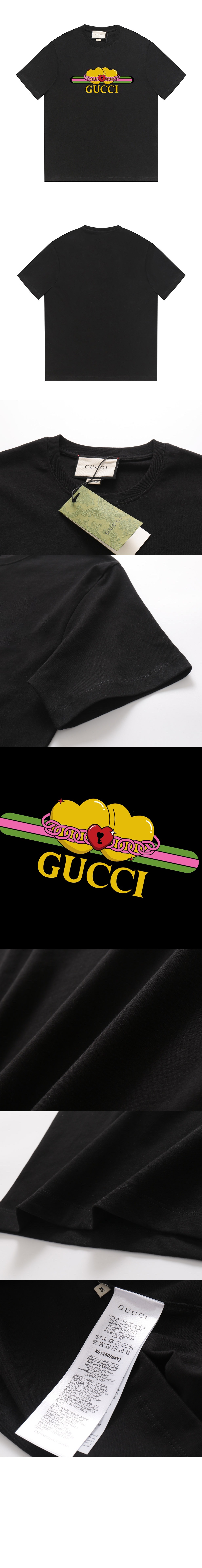 구찌 로고 프린트 반팔