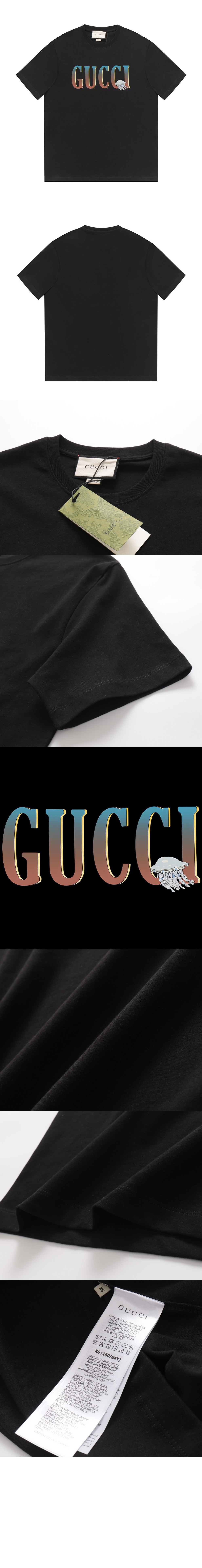 구찌 로고 프린트 반팔