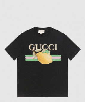 구찌 로고 프린트 반팔