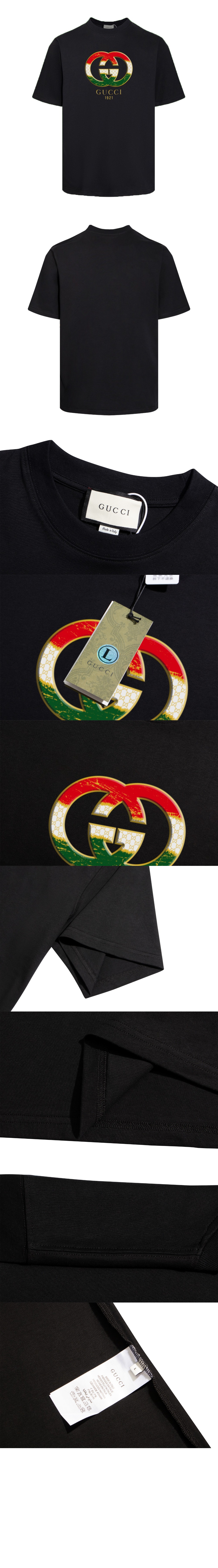 구찌 로고 프린트 반팔