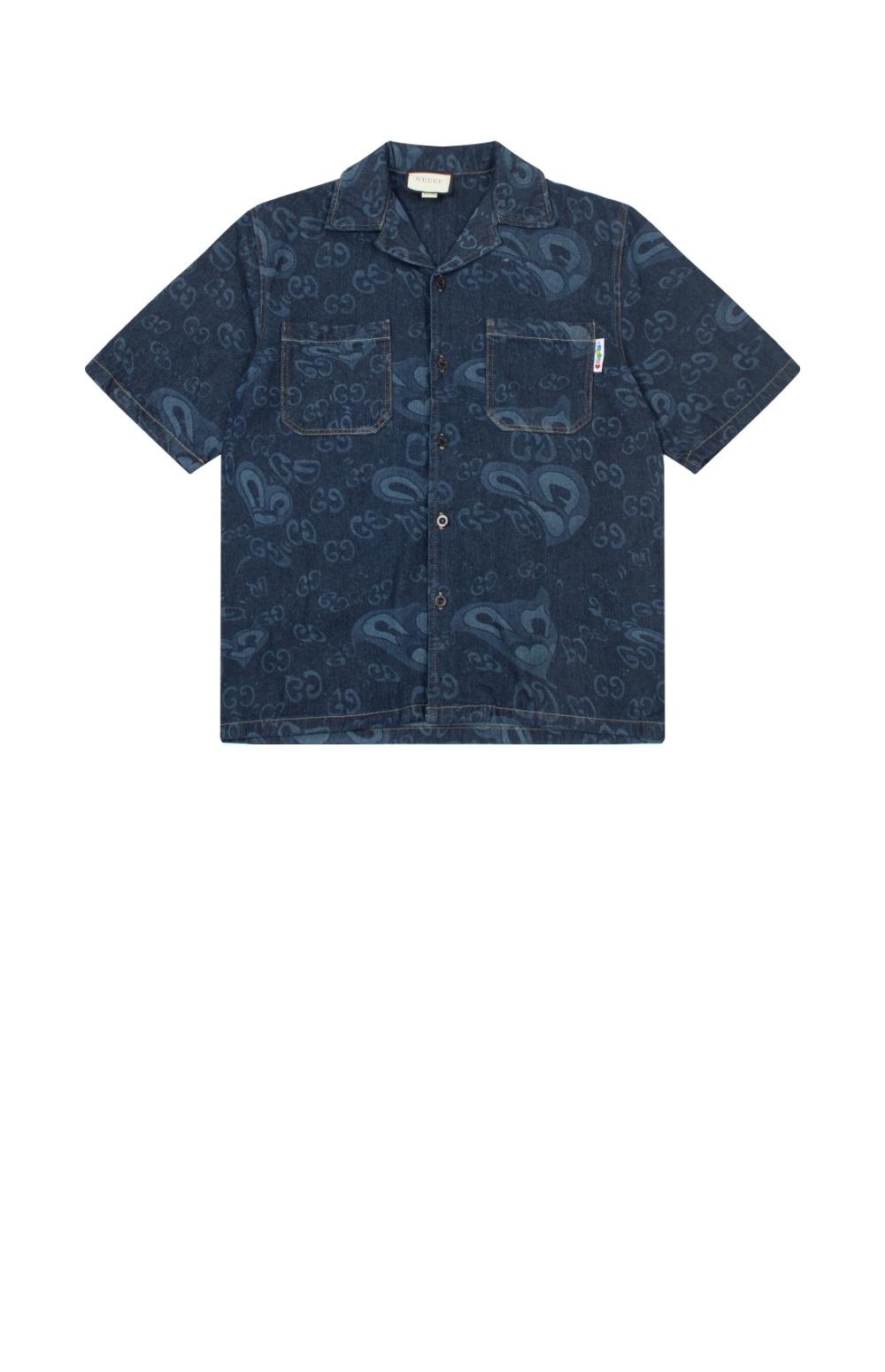 구찌 로고 프린트 셔츠 톱