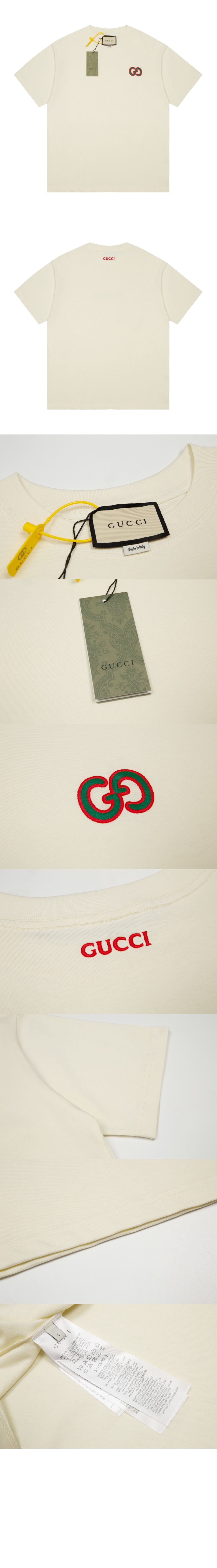 구찌 로고 프린트 반팔