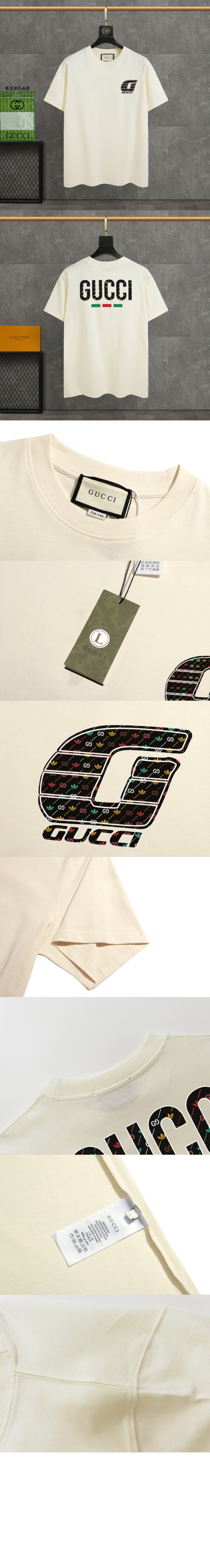 구찌 로고 프린트 반팔