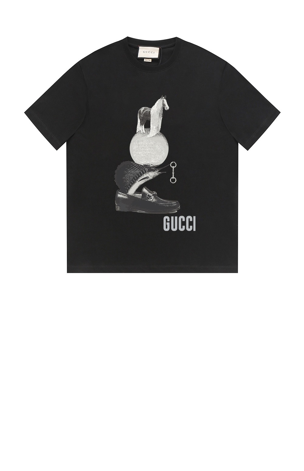 구찌 로고 프린트 반팔