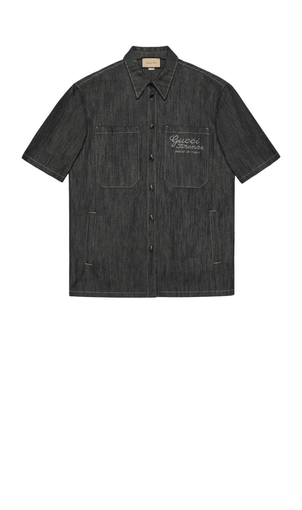 구찌 로고 프린트 셔츠 톱