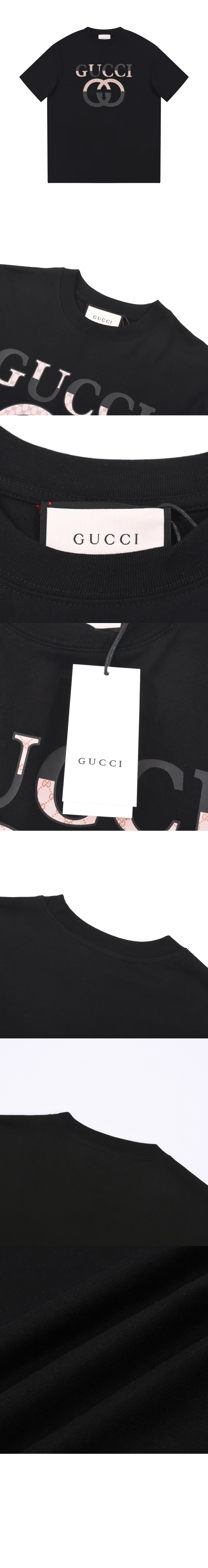 구찌 로고 프린트 반팔