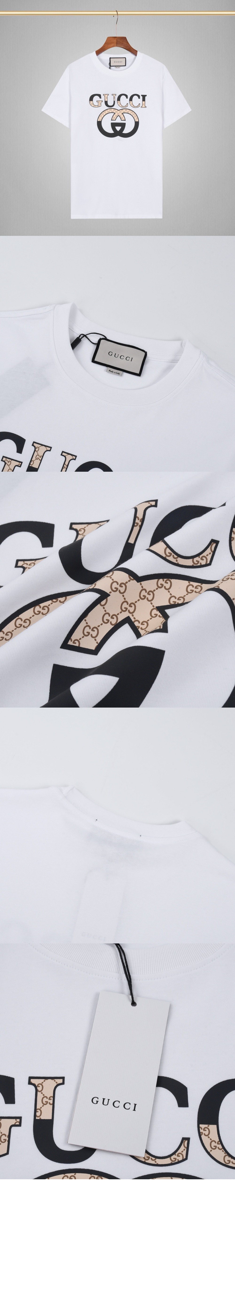 구찌 로고 프린트 반팔