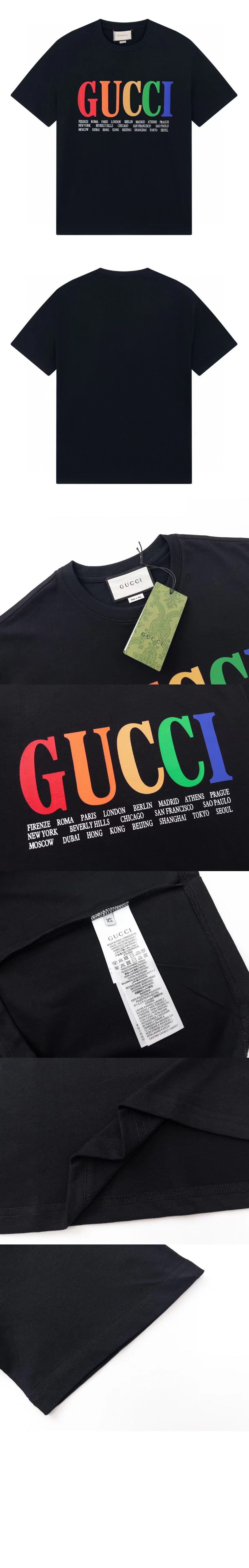 구찌 로고 프린트 반팔