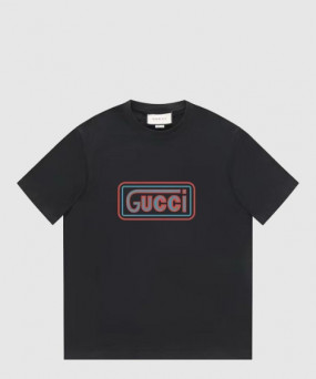 구찌 로고 프린트 반팔