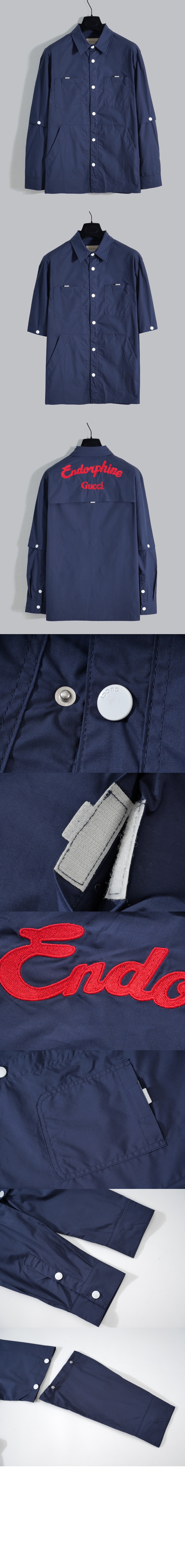 구찌 로고 프린트 셔츠 톱