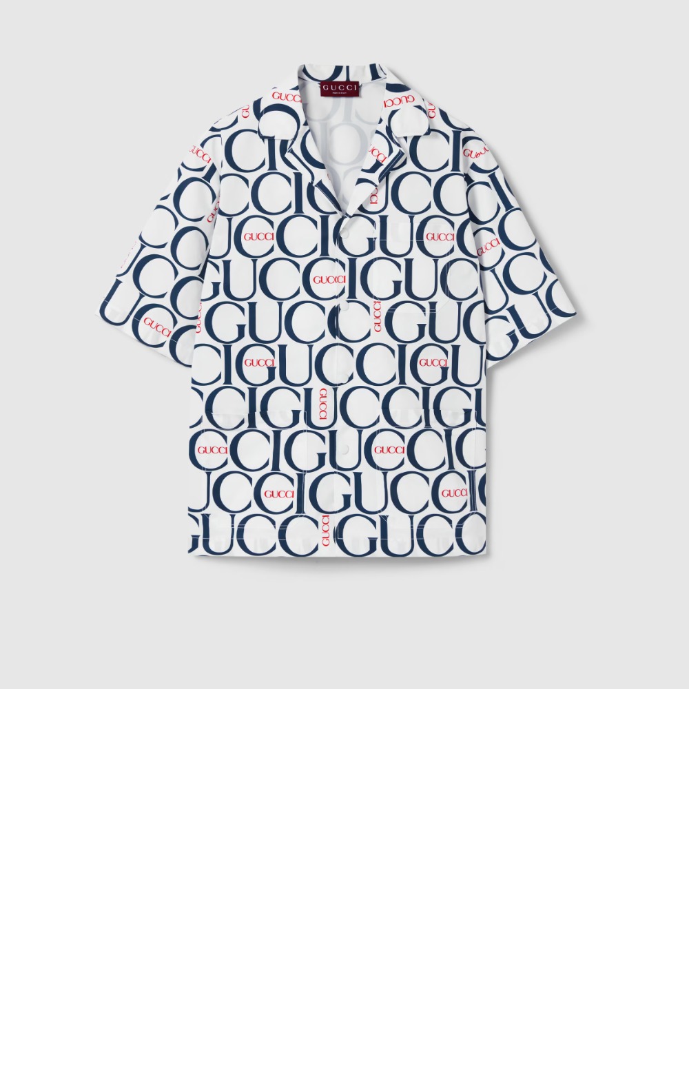 구찌 로고 프린트 셔츠 톱