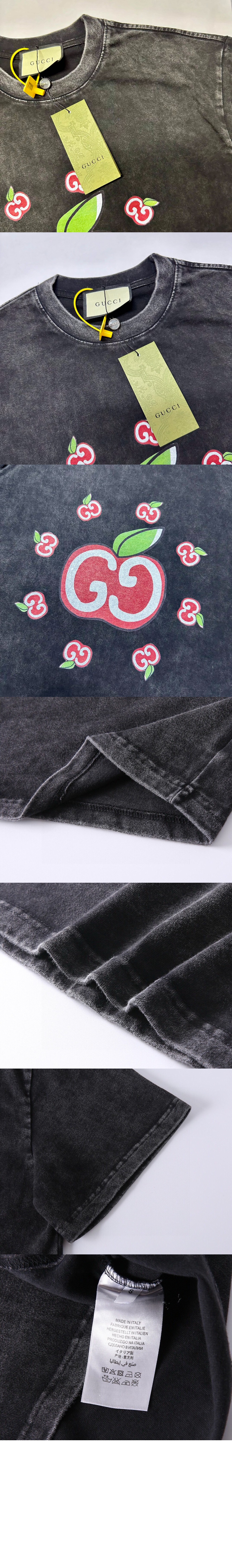 구찌 로고 프린트 반팔