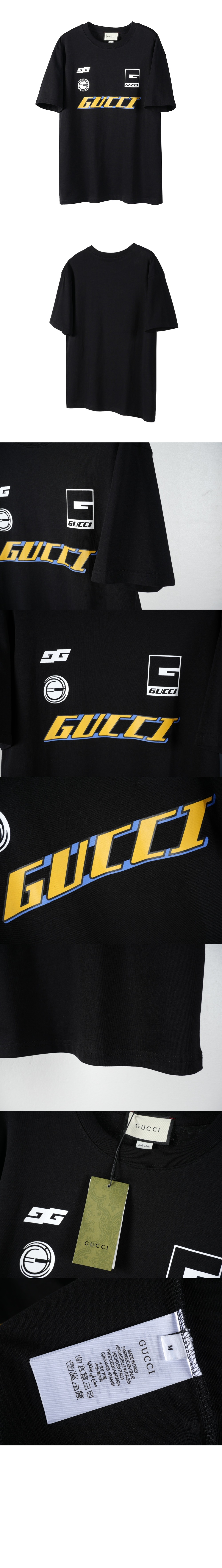 구찌 로고 프린트 반팔