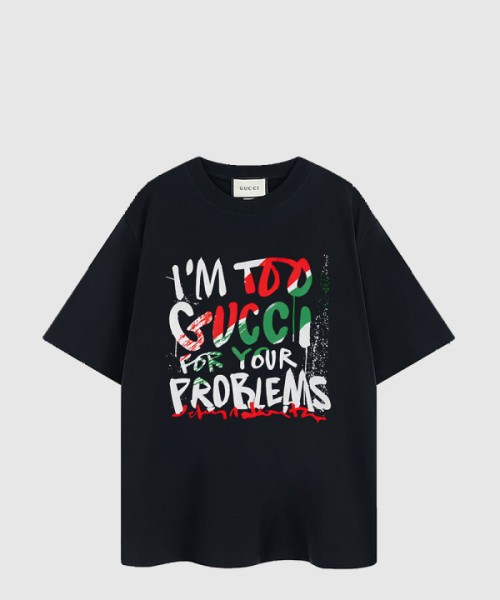 구찌 로고 프린트 반팔