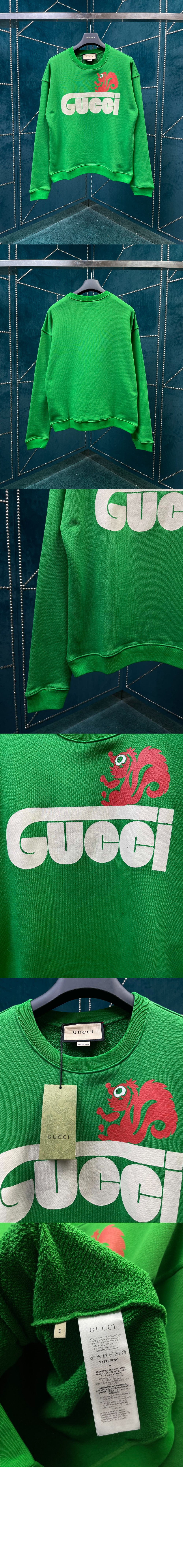 구찌 플라워 코튼 톱