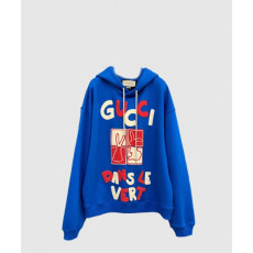 구찌 로고 후드 긴팔