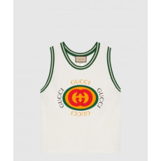 구찌 플라워 코튼 톱