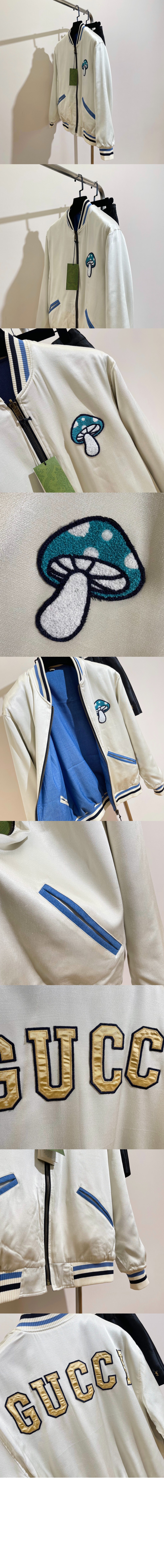 구찌 로고 프린트 재킷