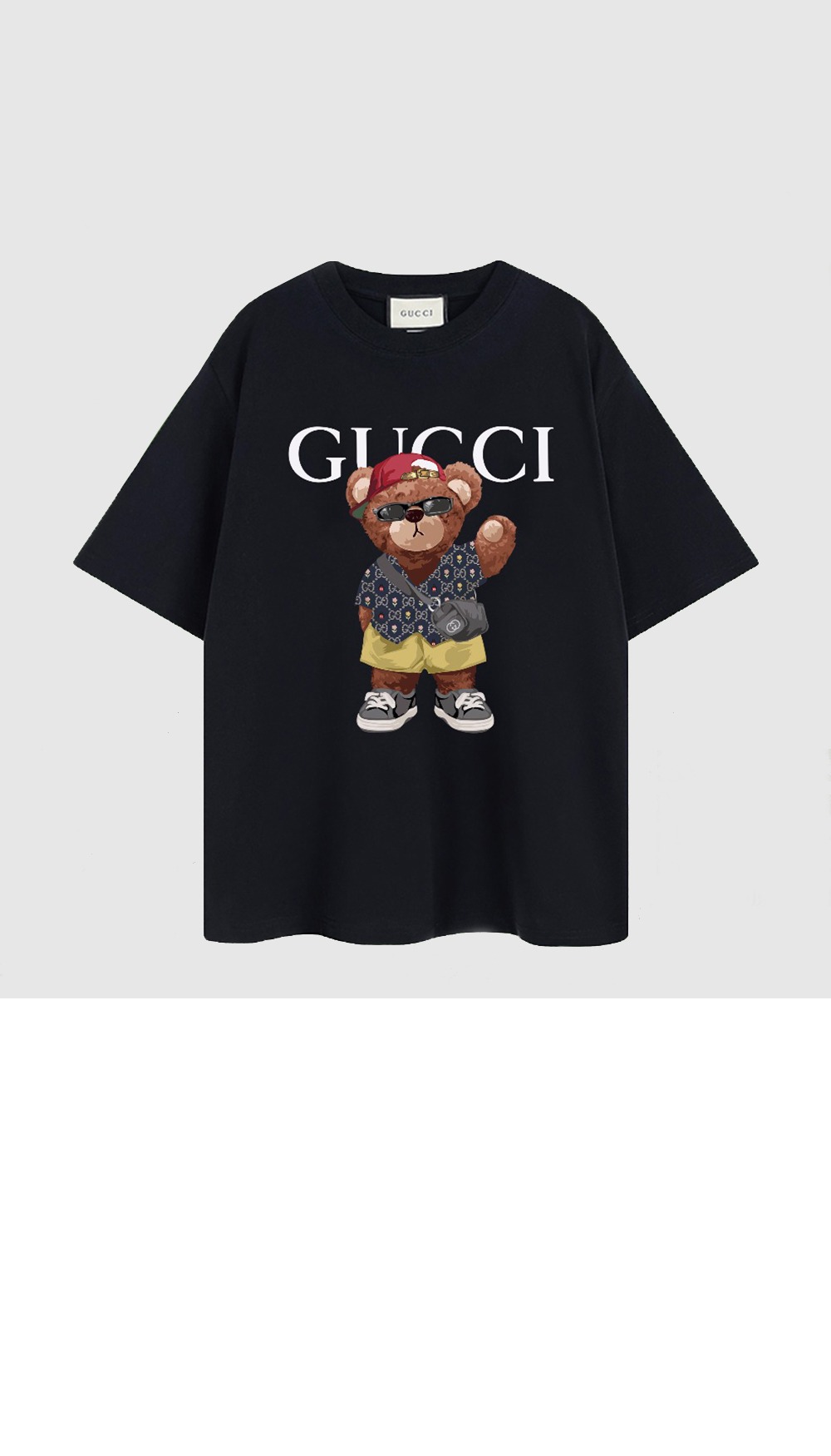 구찌 프린트 니트 톱