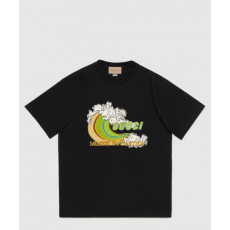 구찌 프린트 니트 톱