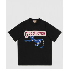 구찌 플라워 코튼 톱