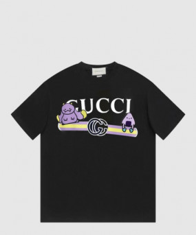 구찌 로고 프린트 반팔