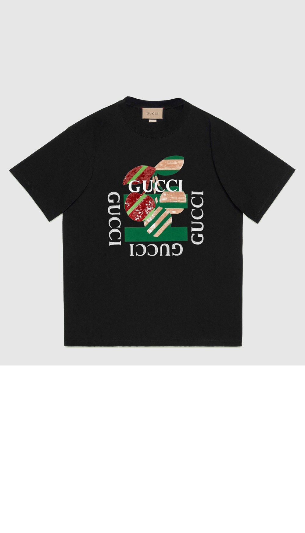 구찌 플라워 코튼 톱