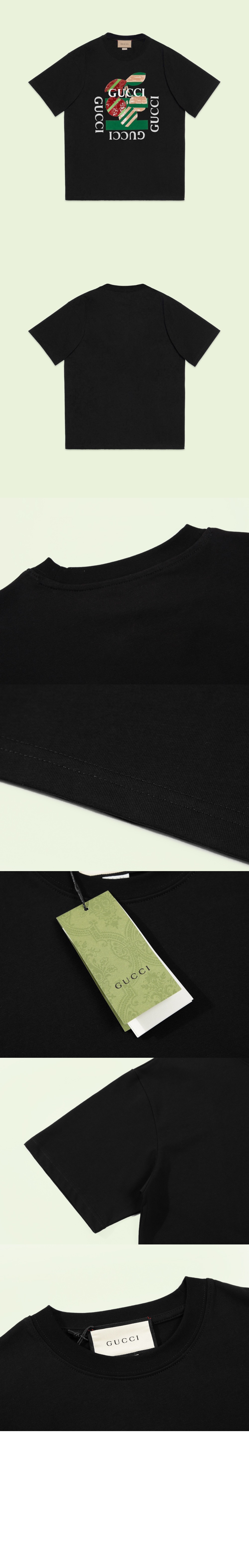 구찌 플라워 코튼 톱